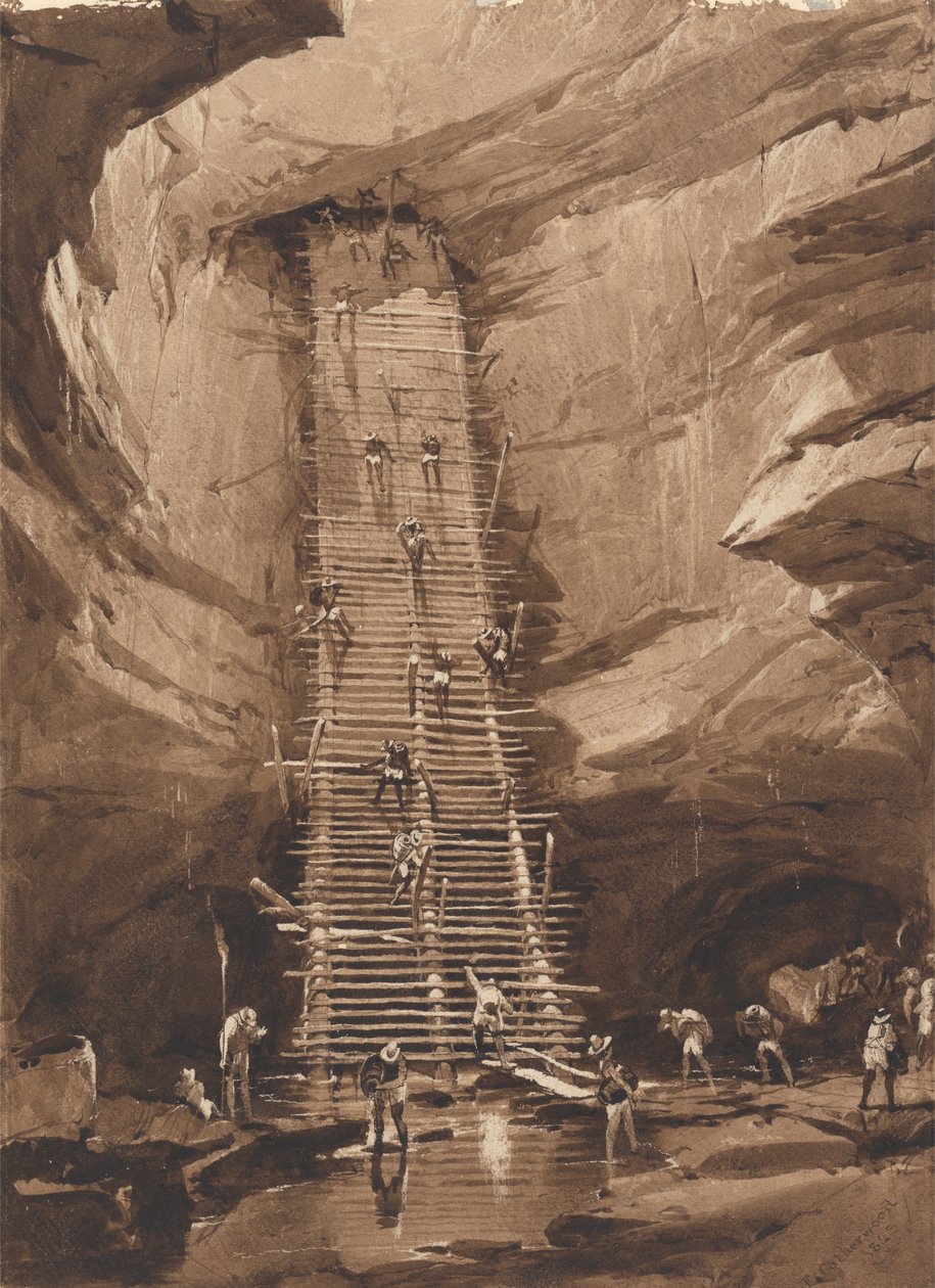 Poço em Bolonchen, Yucatan de Frederick Catherwood