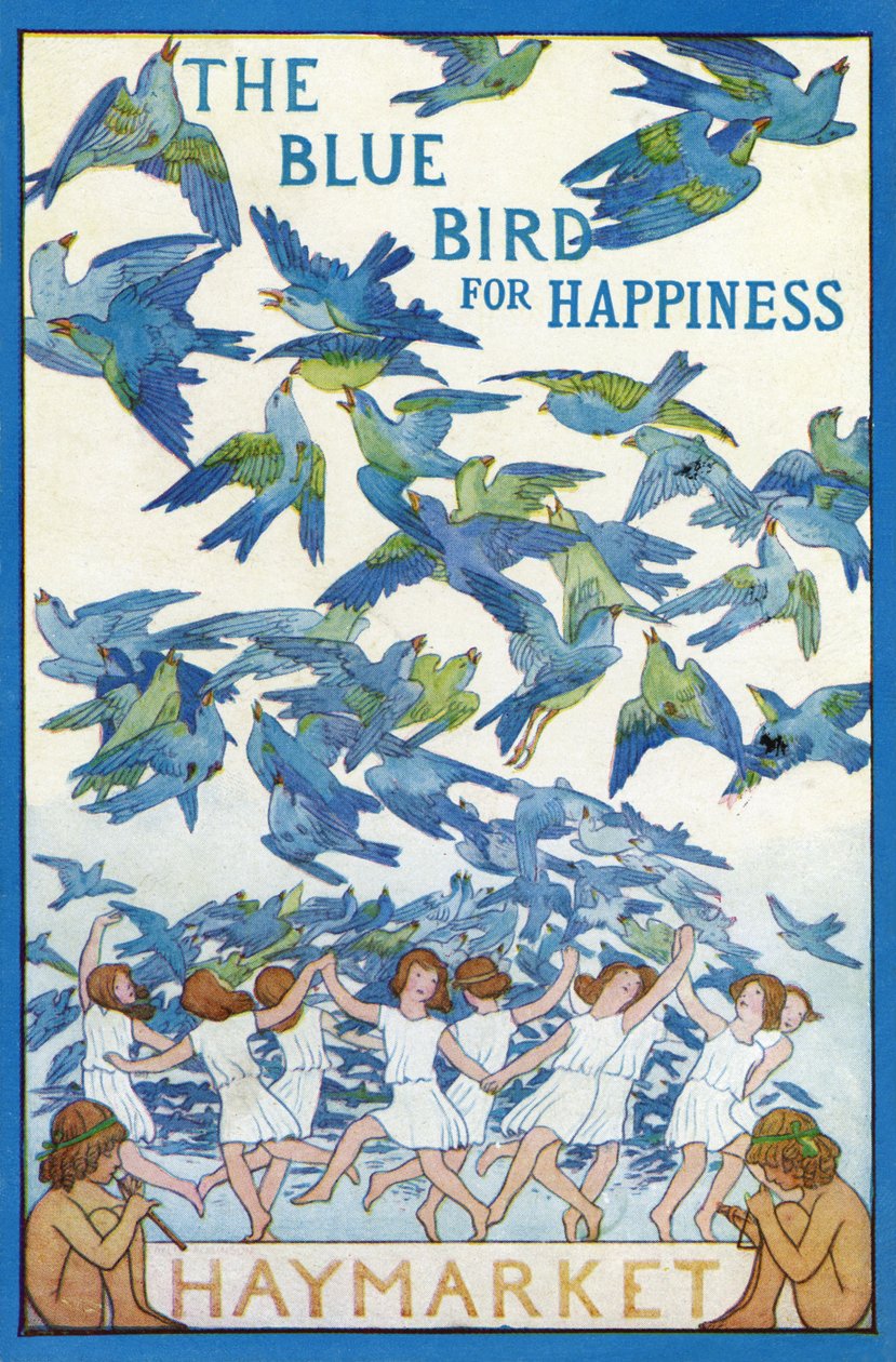 O Pássaro Azul para a Felicidade de Frederick Cayley Robinson
