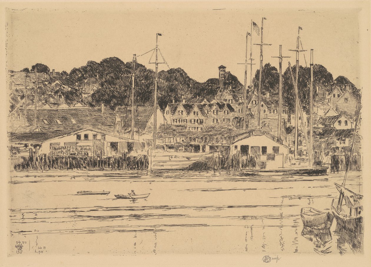 Inner Harbor, Gloucester, 1923. de Frederick Childe Hassam
