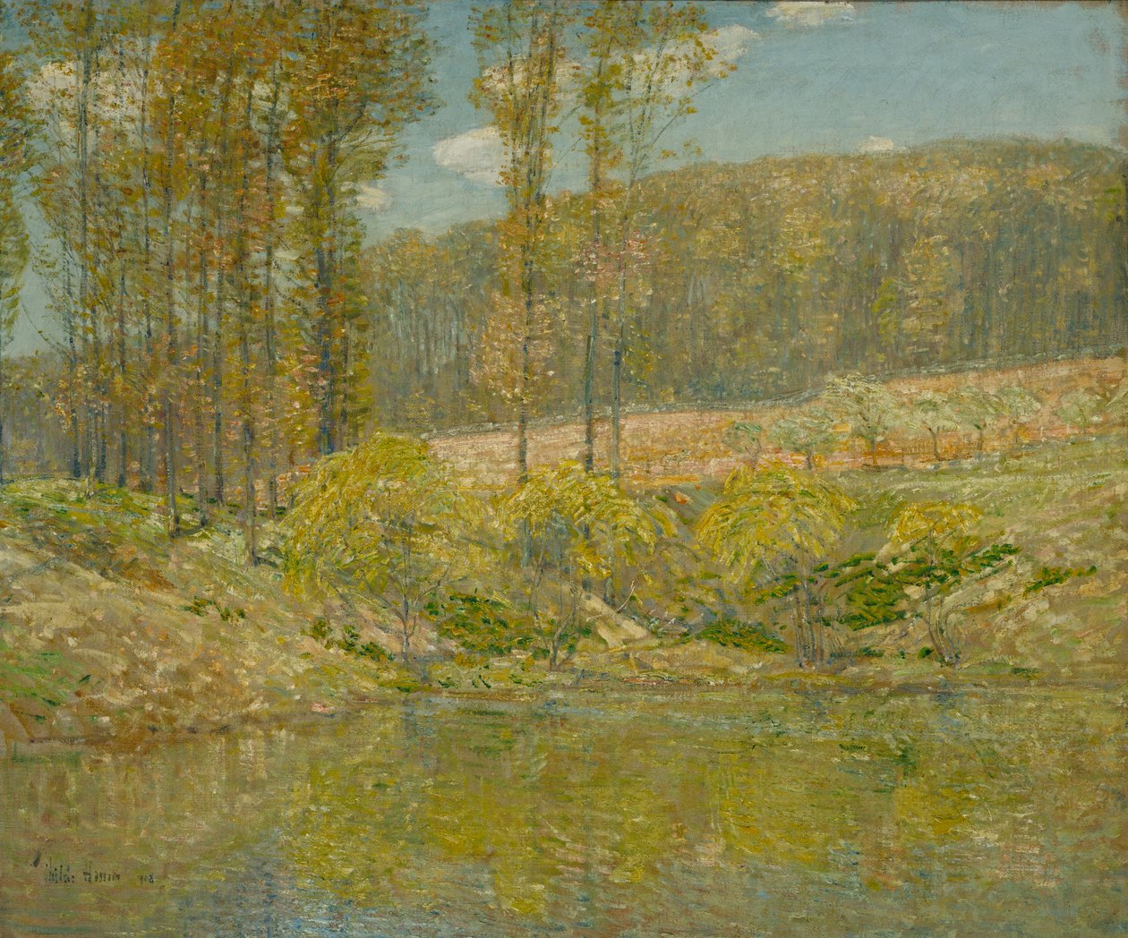 Primavera, Terras Altas de Navesink, 1908. de Frederick Childe Hassam
