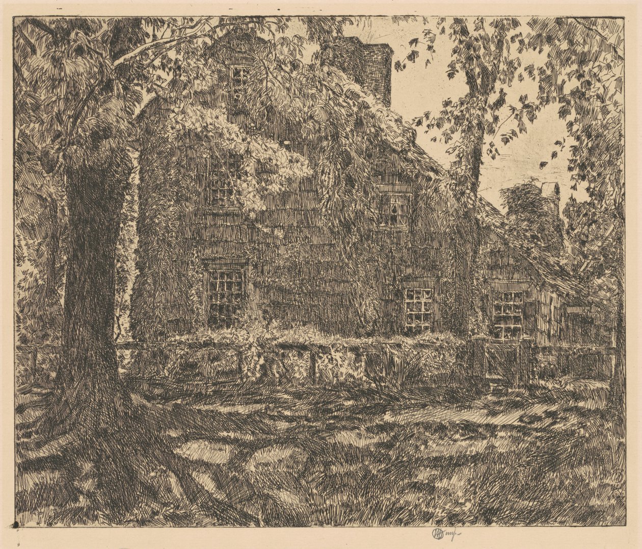 The Home Sweet Home Cottage, Easthampton, 1921. de Frederick Childe Hassam