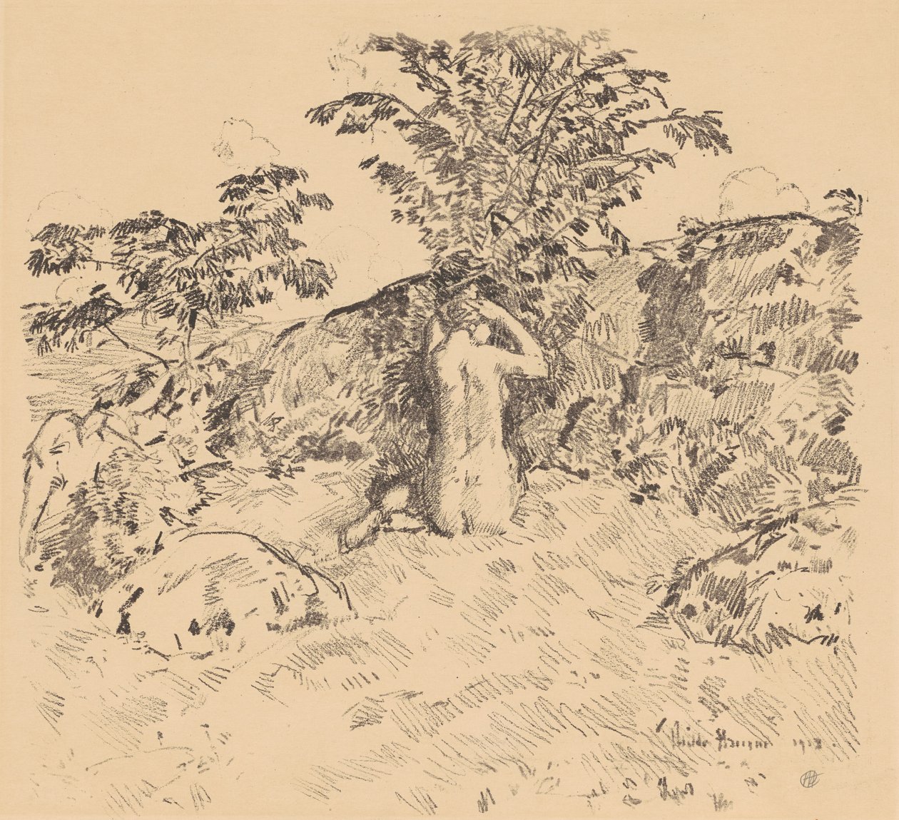 A Cerejeira Selvagem, 1918. de Frederick Childe Hassam
