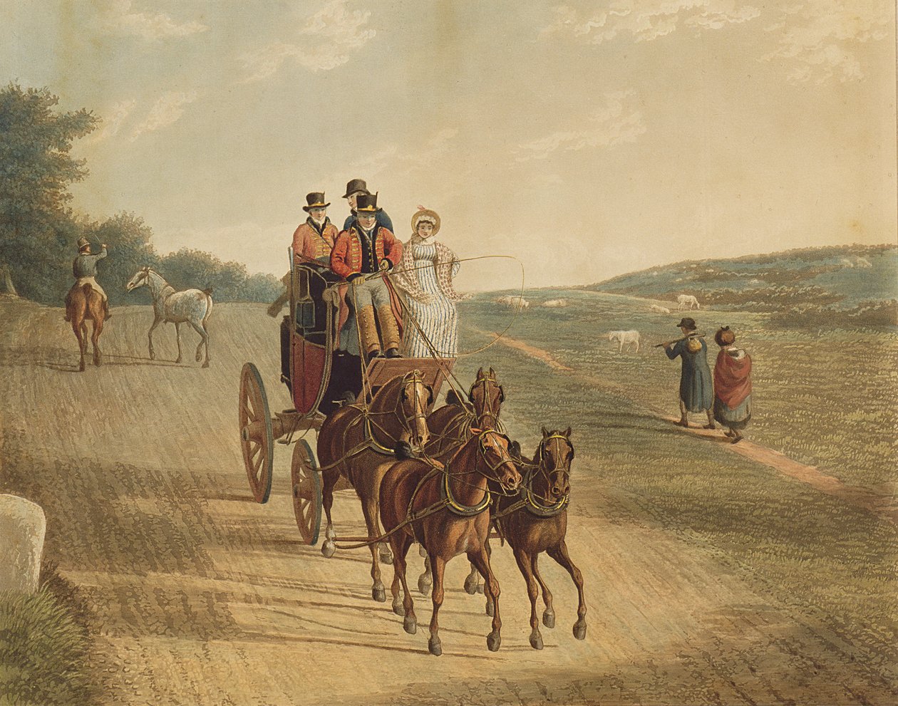 Treinador de correspondência, 1819 de Frederick Christian Lewis