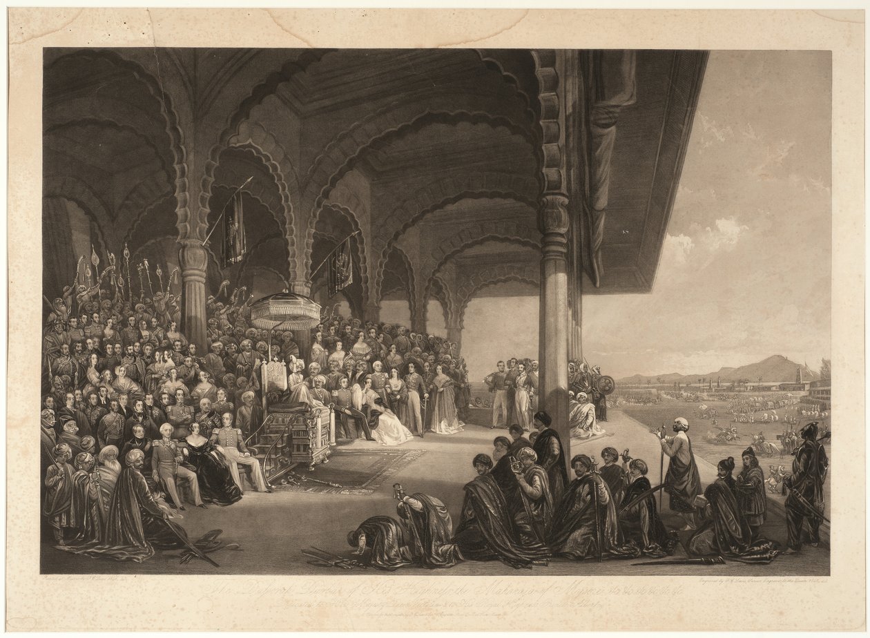 O Dussorah Durbar de Sua Alteza o Maharaja de Mysore de Frederick Christian Lewis