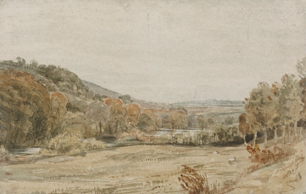 Rio Tamar, perto de Endsleigh, Devon de Frederick Christian Lewis the Elder