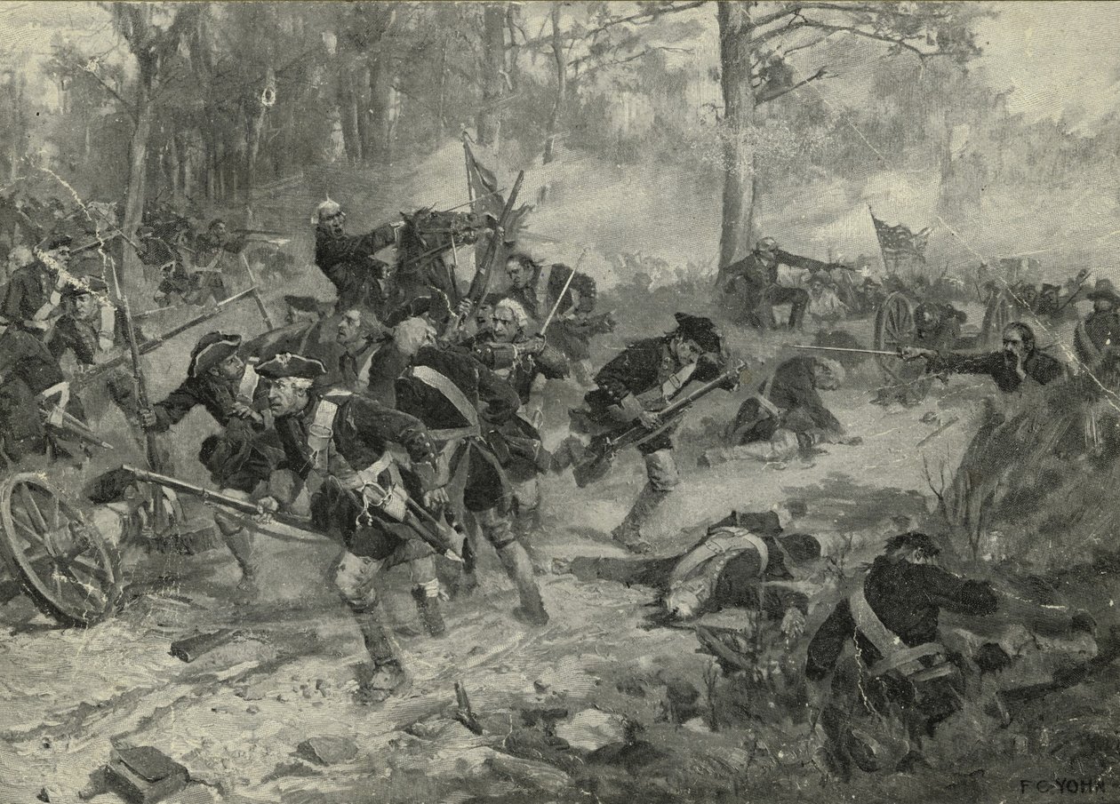 A Batalha de Eutaw Springs, 1903 de Frederick Coffay Yohn