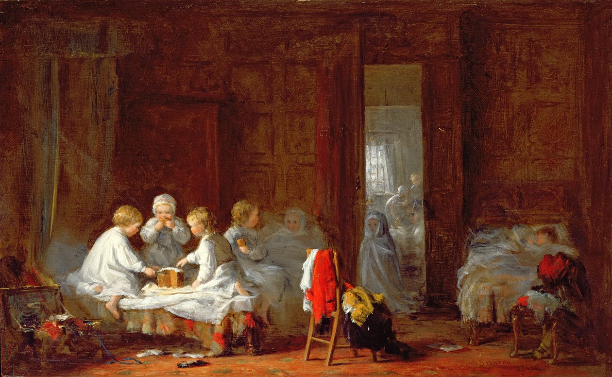 Uma festa da meia-noite de 1866 de Frederick Daniel Hardy