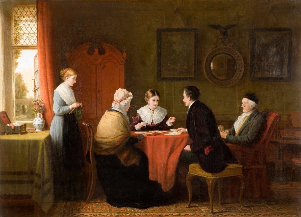 A MisDeal, 1877  de Frederick Daniel Hardy