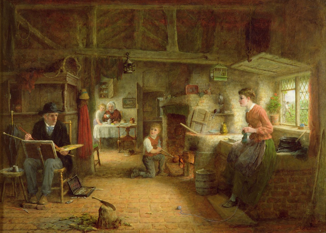A visita do artista de Frederick Daniel Hardy