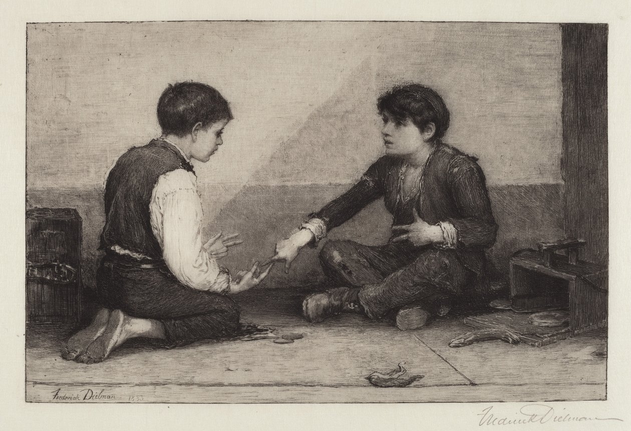 Os jogadores de Mora de Frederick Dielman