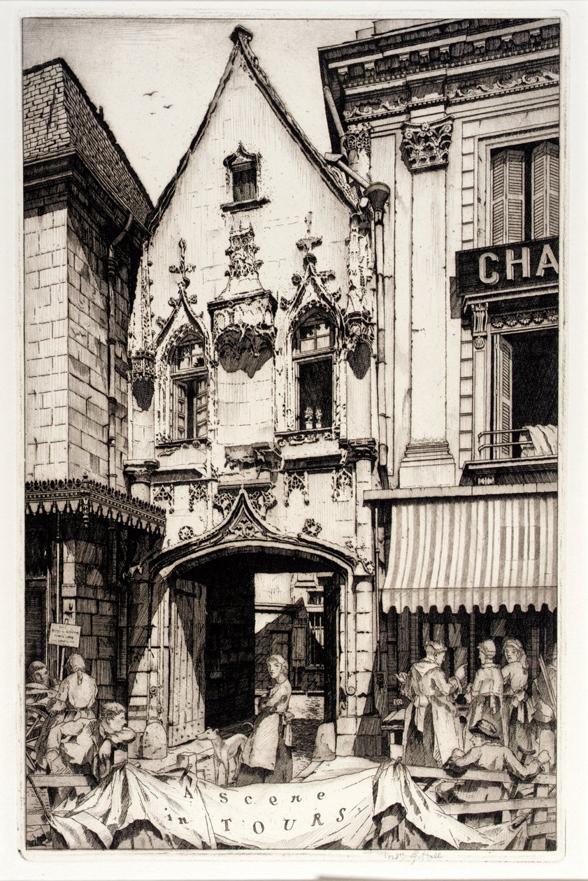 Uma cena em Tours de Frederick G. Hall