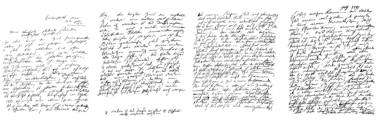 Carta de Ludwig von Beethoven, 1817 1865. de Frederick George Netherclift