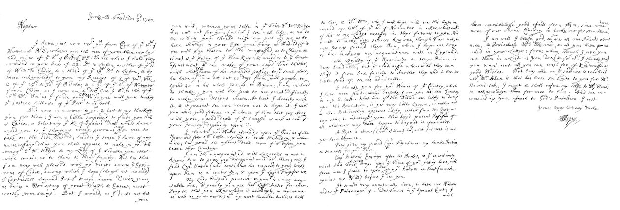 Carta de Samuel Pepys a John Jackson, Esq, 1700 1865. de Frederick George Netherclift