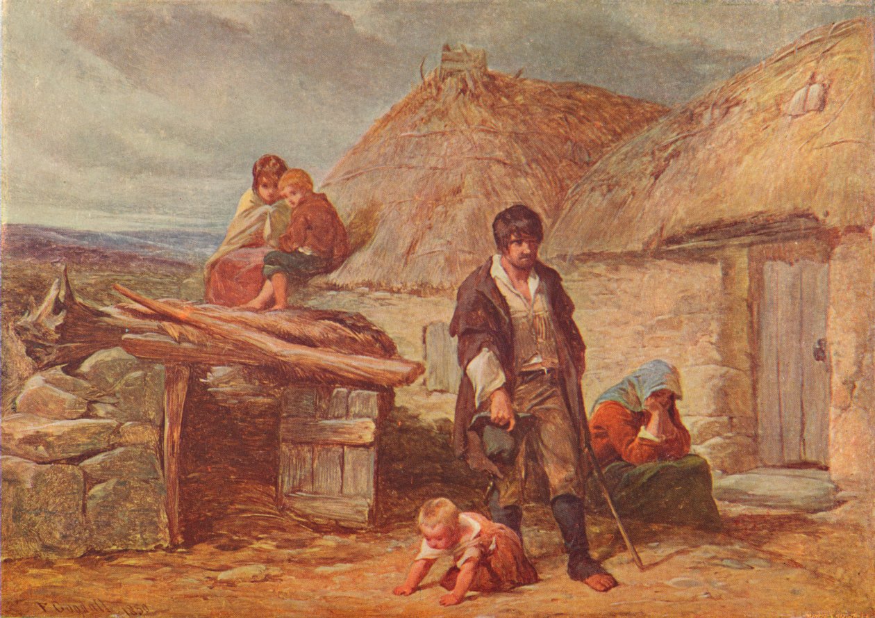 Um despejo irlandês, 1850 1906 de Frederick Goodall