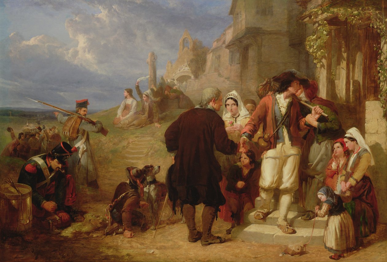 Partida do Brittany Conscript de Frederick Goodall