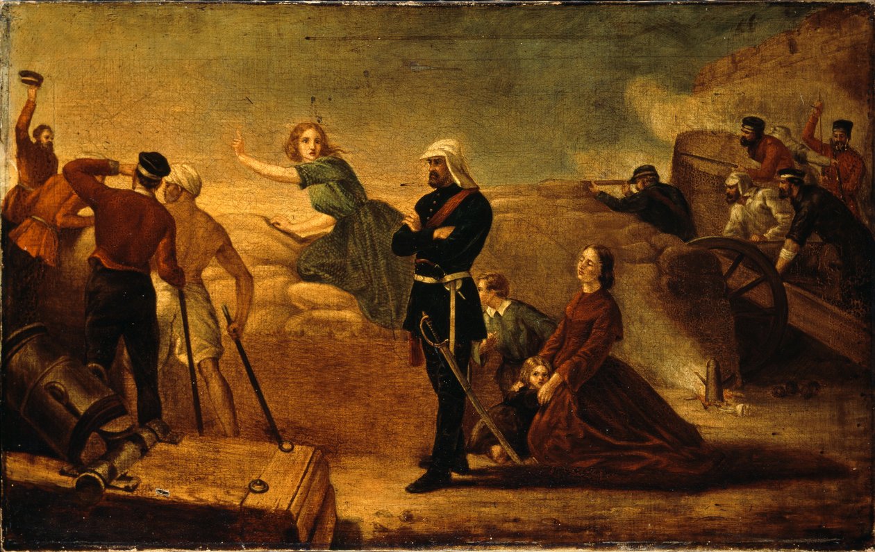Highland Jessie, ou "Os Campbells estão chegando", c.1858 de Frederick Goodall
