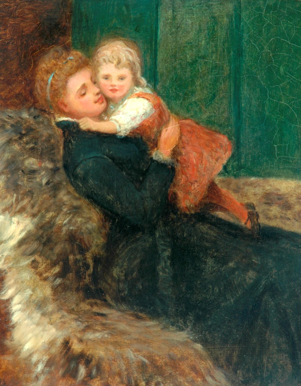 Afeição materna (óleo sobre tela) de Frederick Goodall