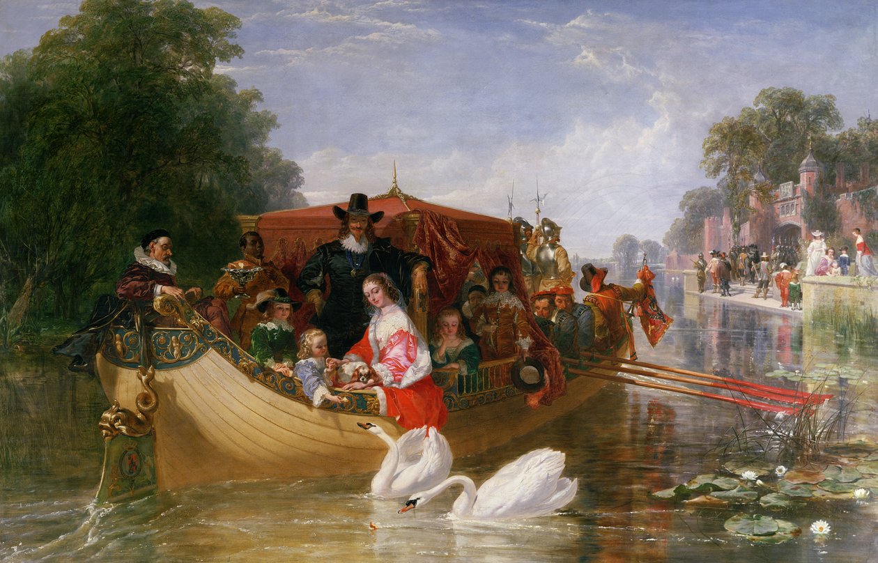 Os dias mais felizes de Charles I, 1855 de Frederick Goodall