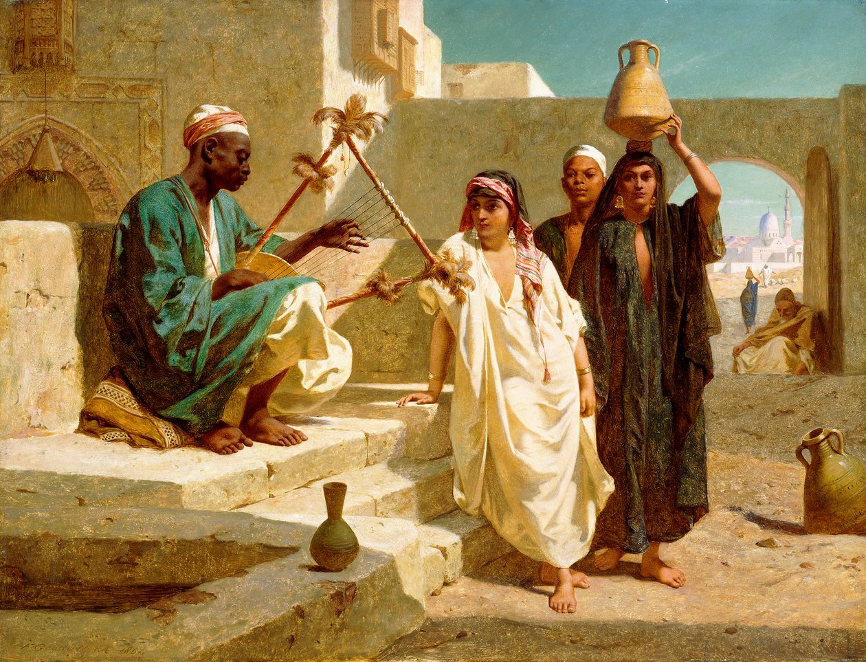A Canção do Escravo Núbio, 1864 de Frederick Goodall