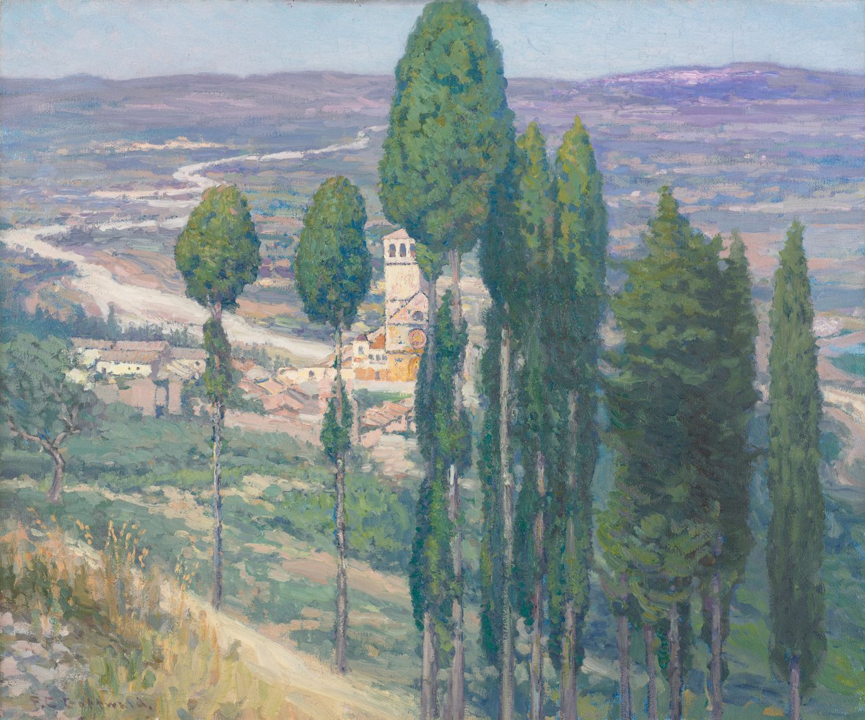 Vale da Úmbria, Itália de Frederick Gottwald