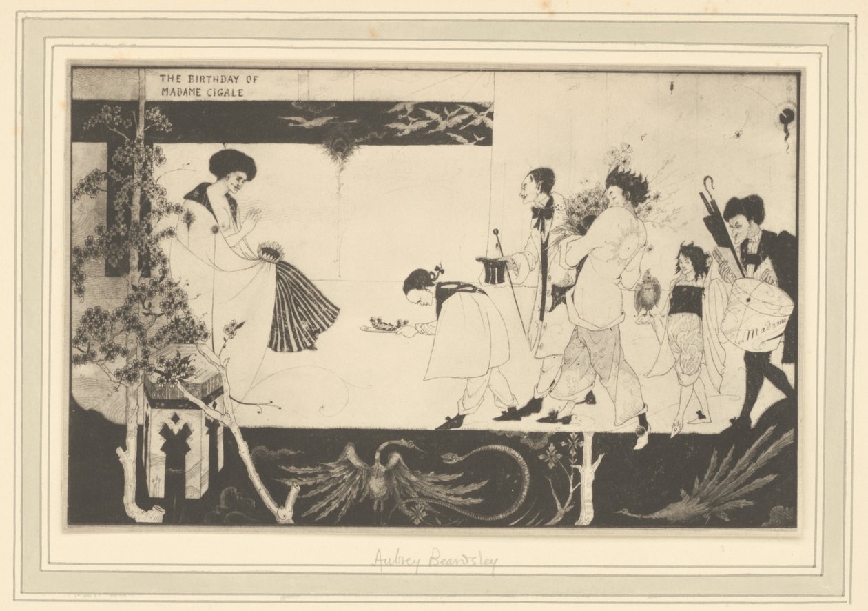 [Aubrey Beardsley: Aniversário de Madame Sagalle] de Frederick H. Evans