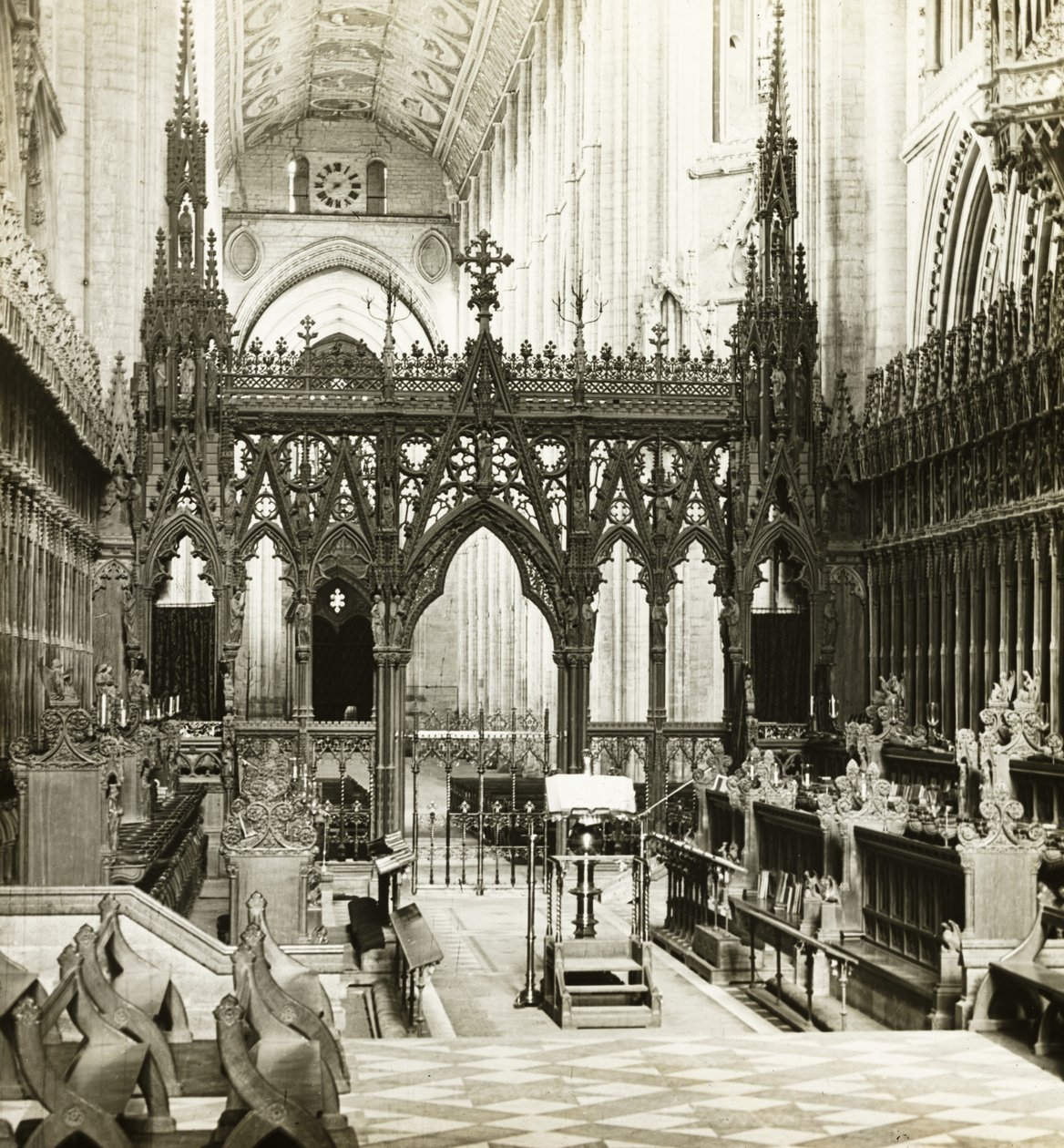 Catedral de Ely: Coro a Oeste de Frederick H. Evans
