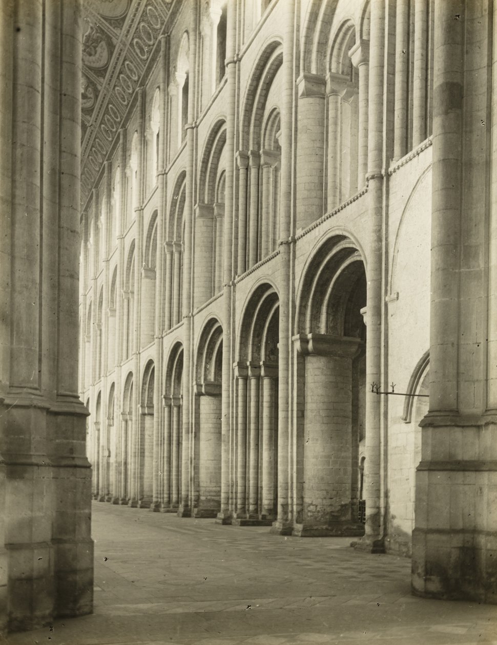 Catedral de Ely: Nave a partir da Torre Oeste de Frederick H. Evans