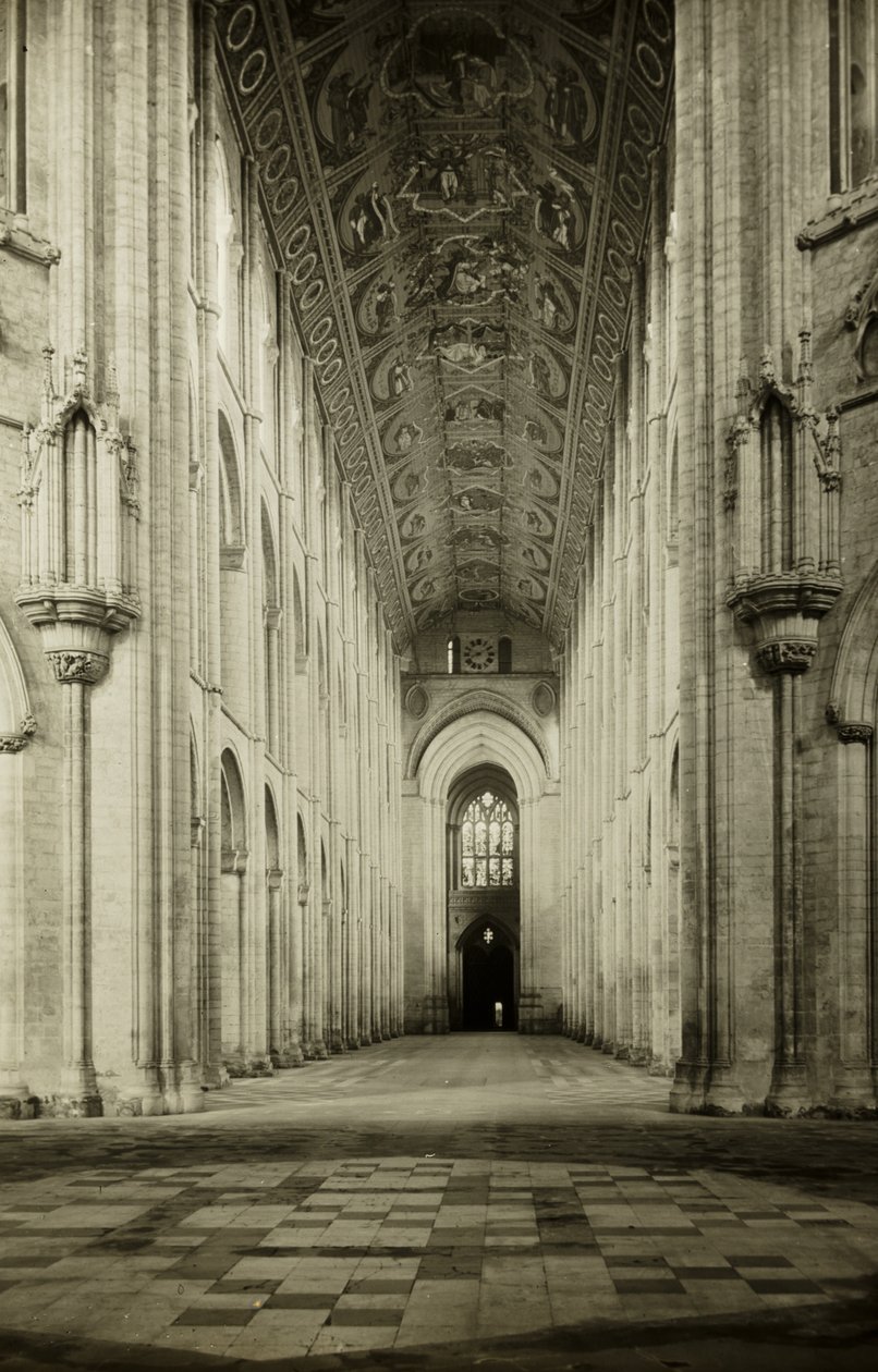 Catedral de Ely: Nave, a oeste de Frederick H. Evans