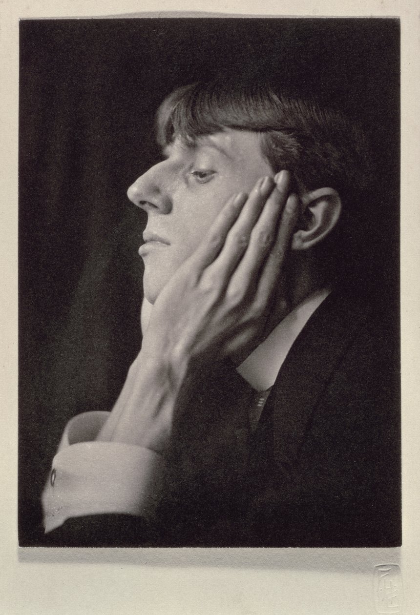Retrato de Aubrey Beardsley (1872-98) por Frederick Evans (1853-1943) (foto sépia) de Frederick Henry Evans