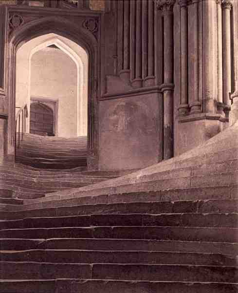 Os Degraus da Catedral de Wells de Frederick Henry Evans