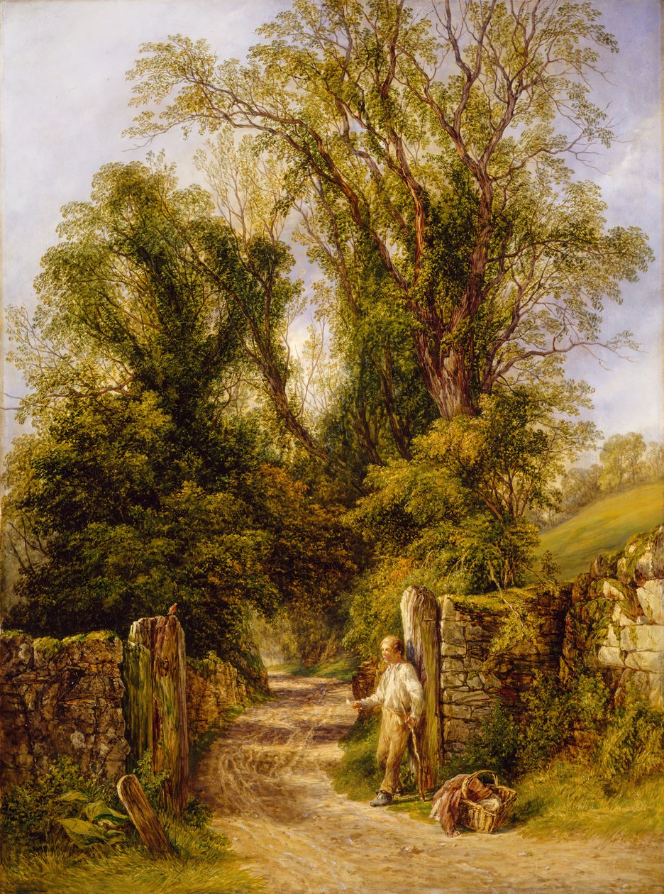 Um vislumbre de Wharfdale, Yorkshire, 1835-1886. de Frederick Henry Henshaw