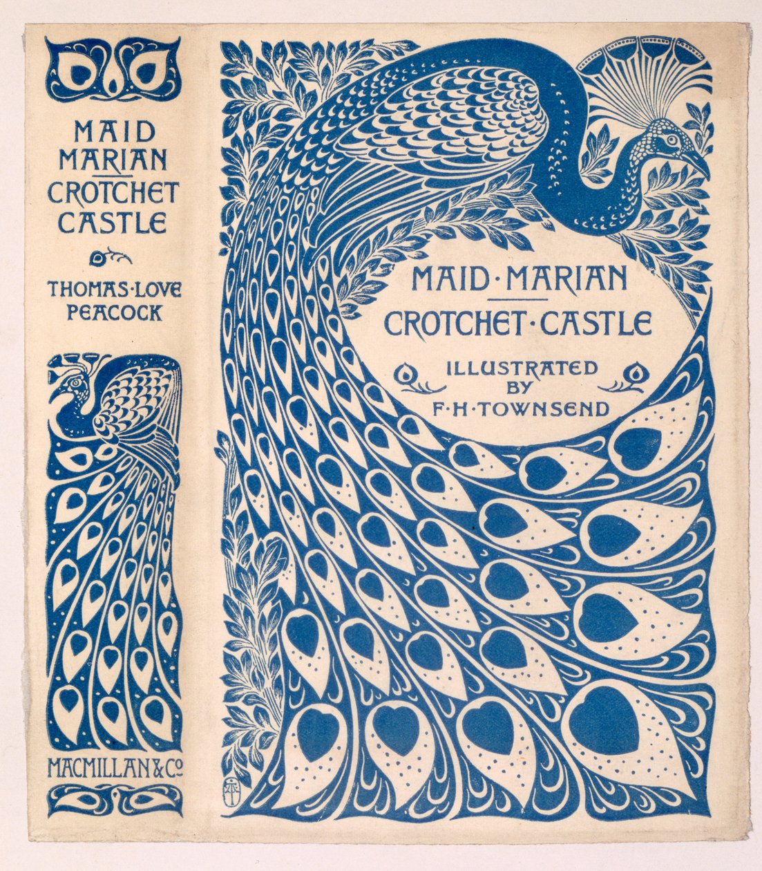 Capa de livro para &39;Maid Marian&39; e &39;Crotchet Castle&39; de Thomas Love Peacock, publicado em 1900 de Frederick Henry Townsend