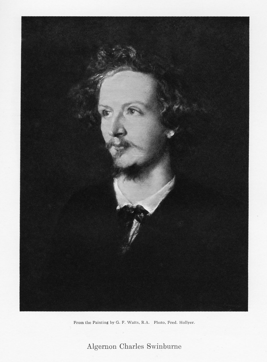 Algernon Charles Swinburne, poeta inglês, c1867. de Frederick Hollyer