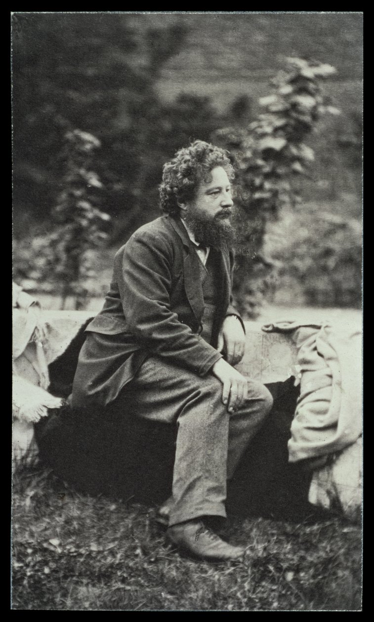 Fotografia de retrato de William Morris (1834-96) por Frederick Hollyer (1837-1933) (foto sépia) de Frederick Hollyer