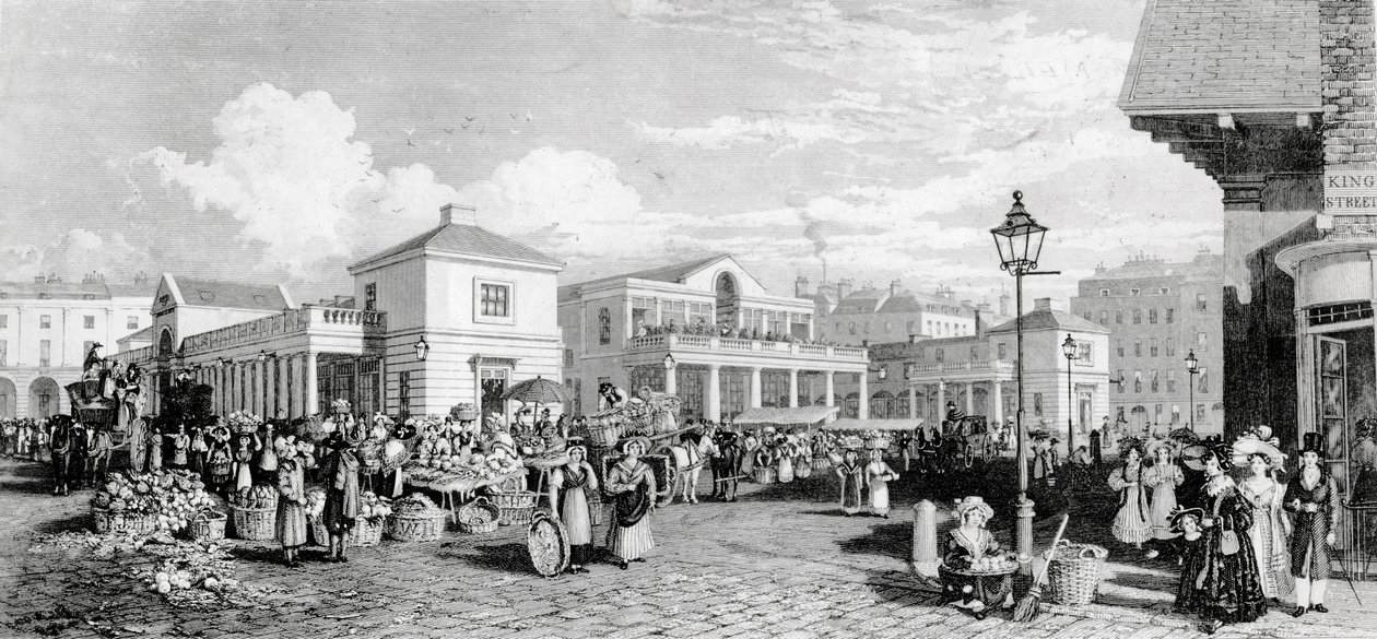 Mercado de Covent Garden, 1832 de Frederick James Havell