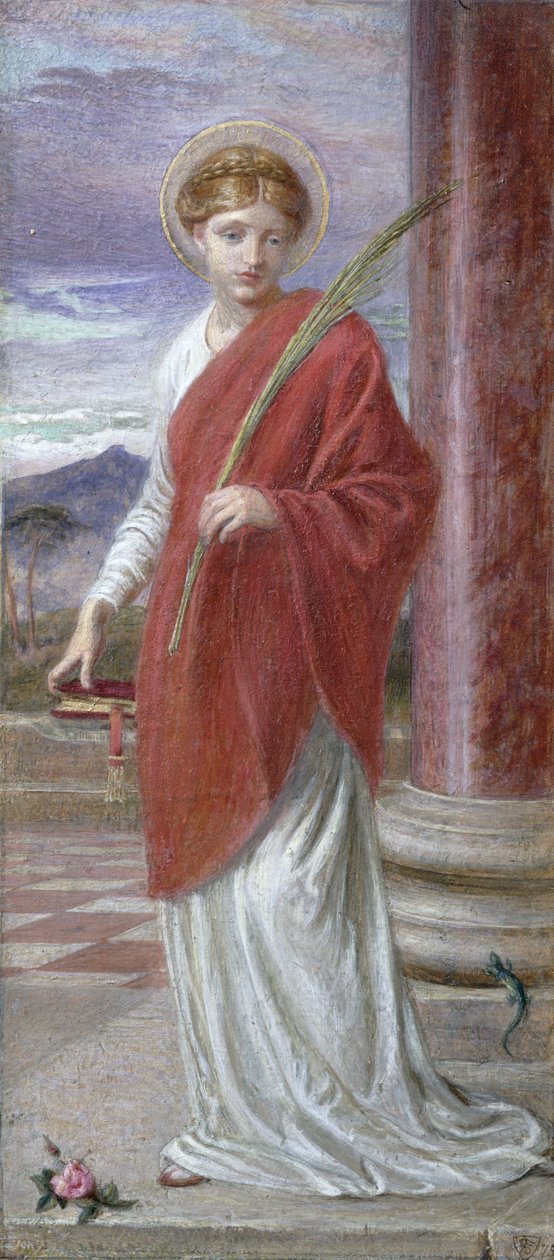 Santa Bibliana (guache) de Frederick James Sheilds