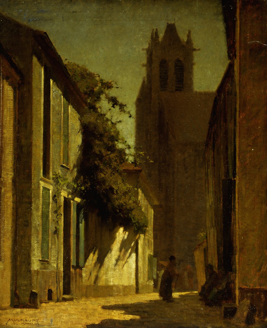 Street Scene, Moret de Frederick John Mulhaupt