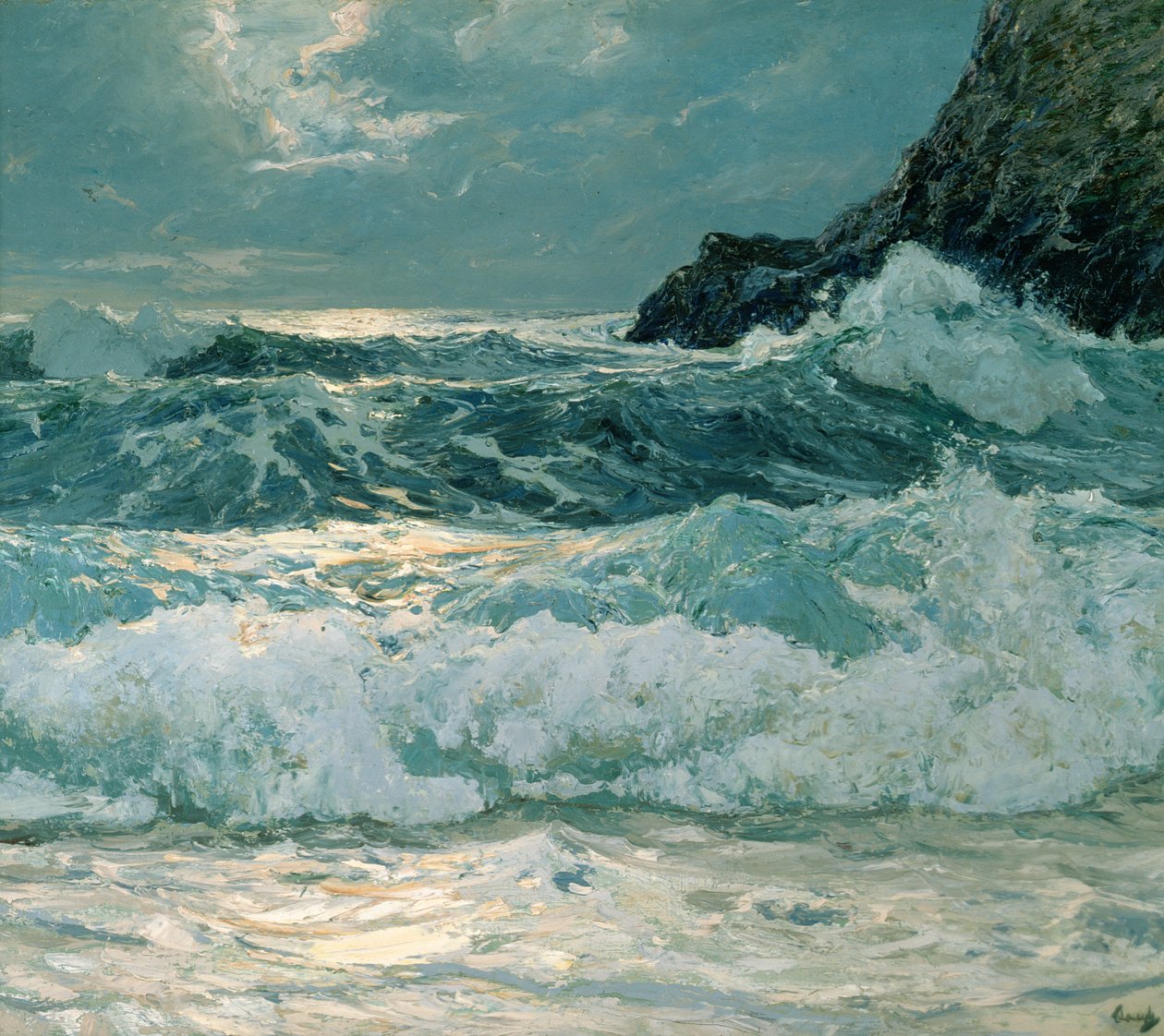 Quebra-galhos na maré cheia de Frederick Judd Waugh