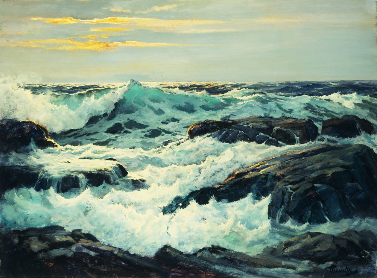 Surf e promontórios de Frederick Judd Waugh