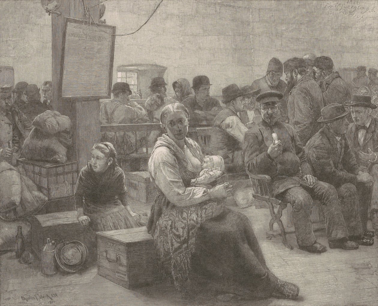 Na terra da promessa de Frederick Juengling, after Charles Frederic Ulrich