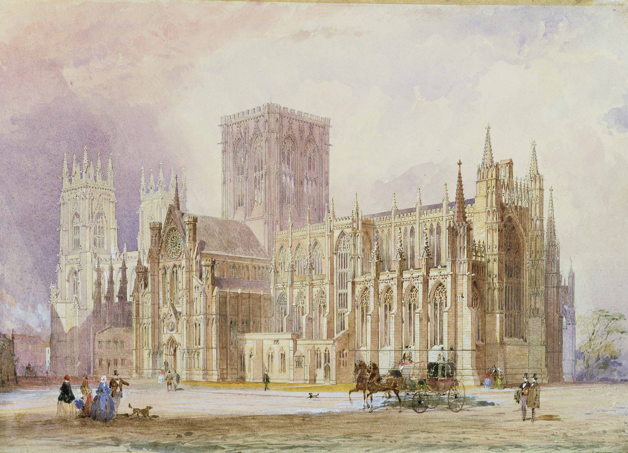 York Minster: vista sul de Frederick Mackenzie