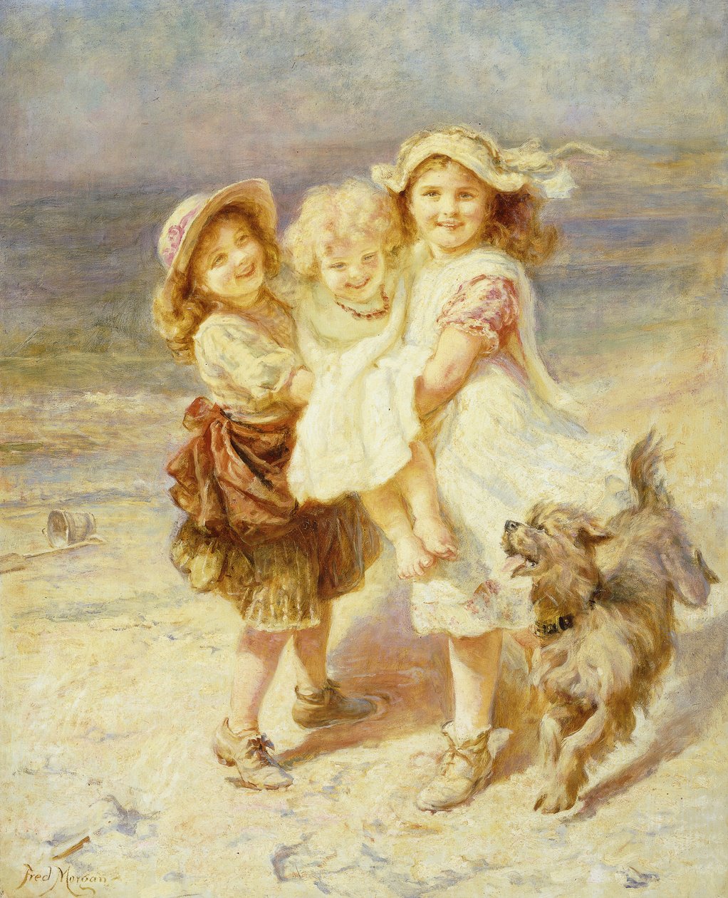 Um dia na praia, de Frederick Morgan