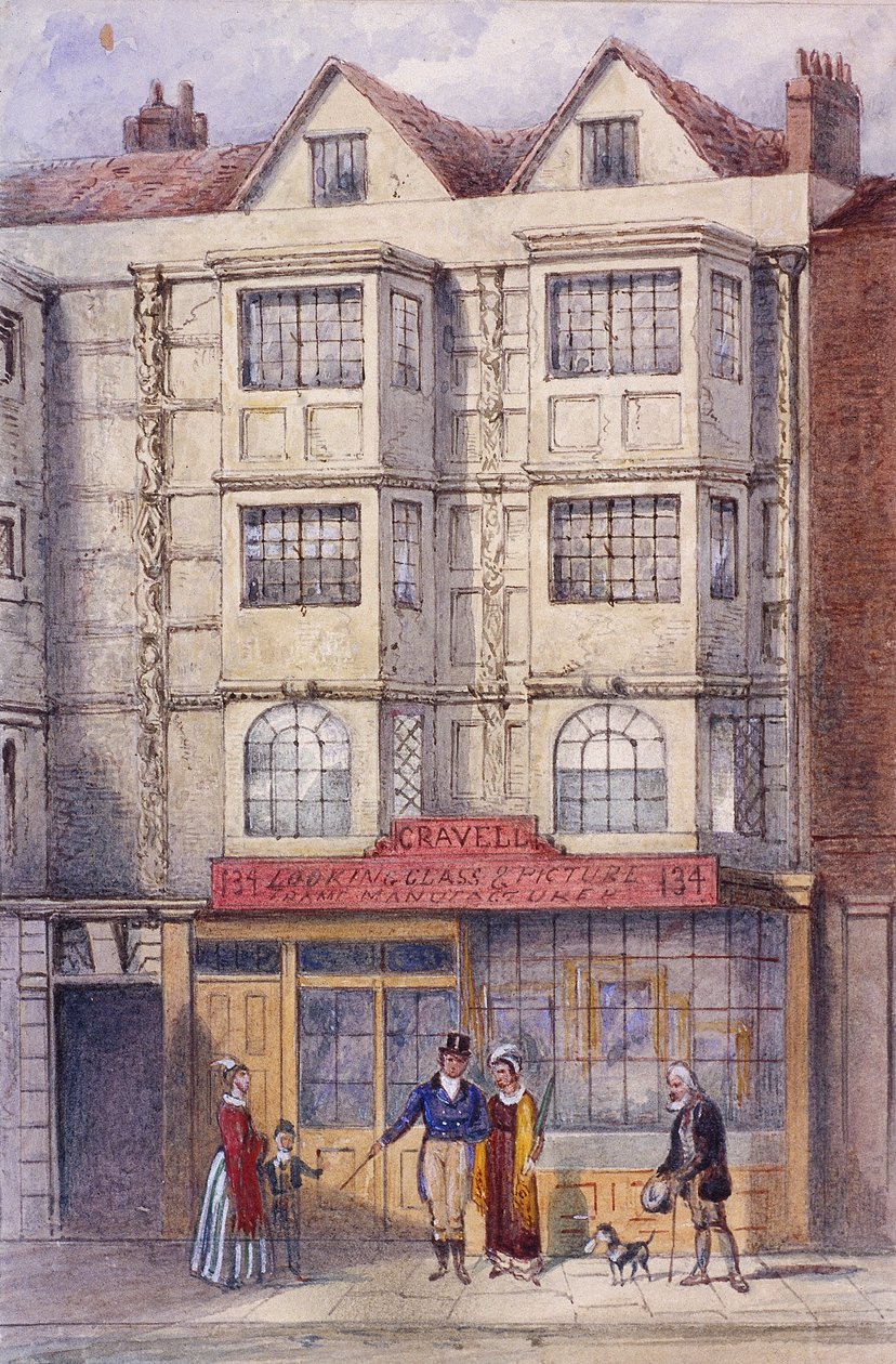 Aldersgate Street, Londres, c1850 de Frederick Napoleon Shepherd