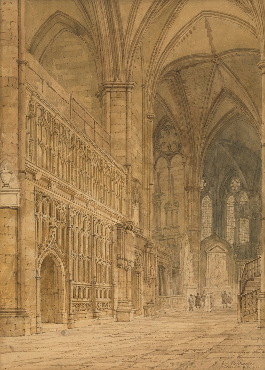Ambulatório, Abadia de Westminster de Frederick Nash