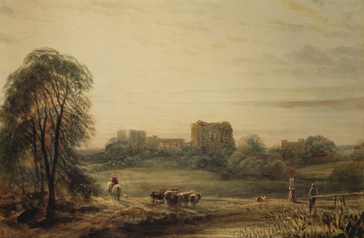 Abadia de Glastonbury (wc no papel) de Frederick Nash