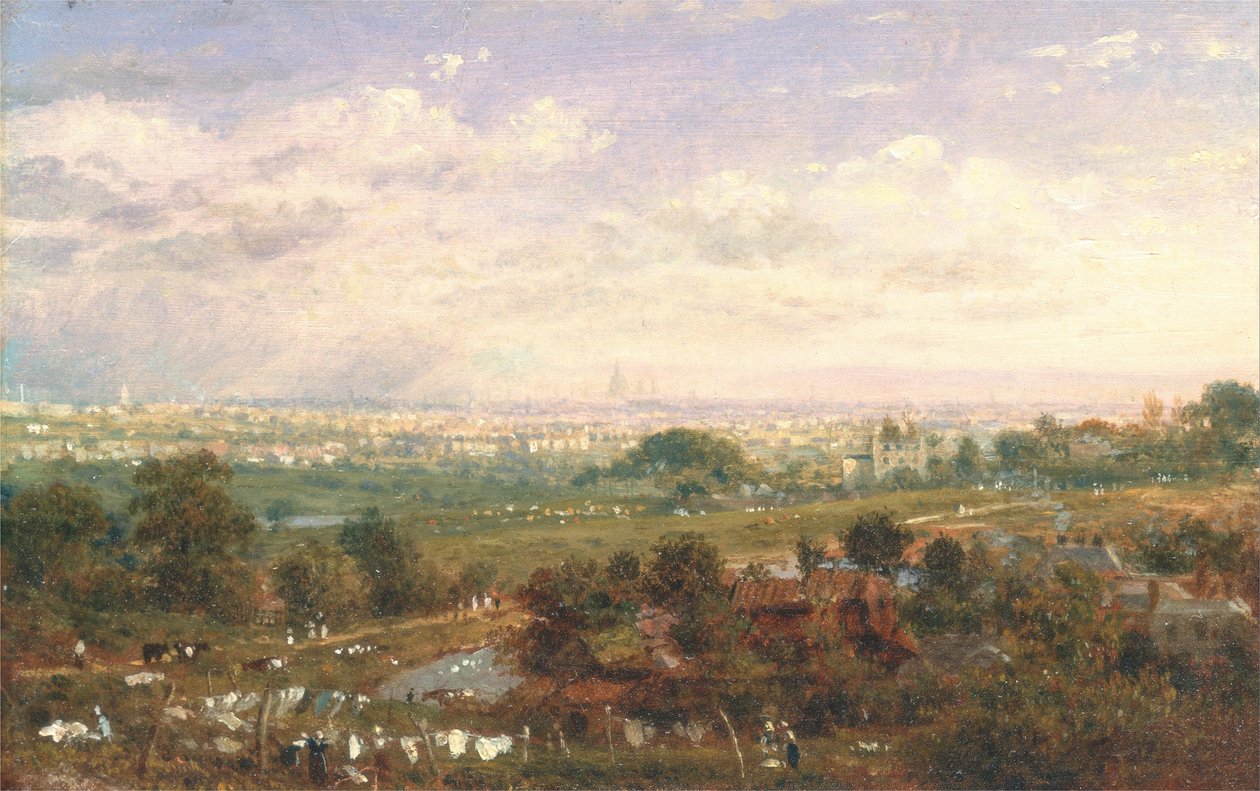 Londres a partir de Islington Hill de Frederick Nash