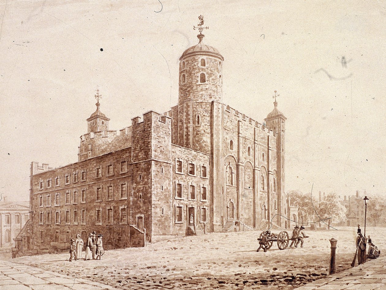 Torre de Londres, Londres, c1820 de Frederick Nash