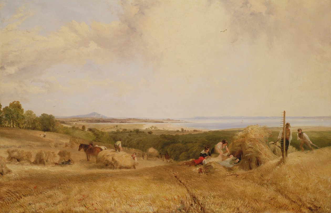 O campo da colheita, 1846 de Frederick Richard Lee