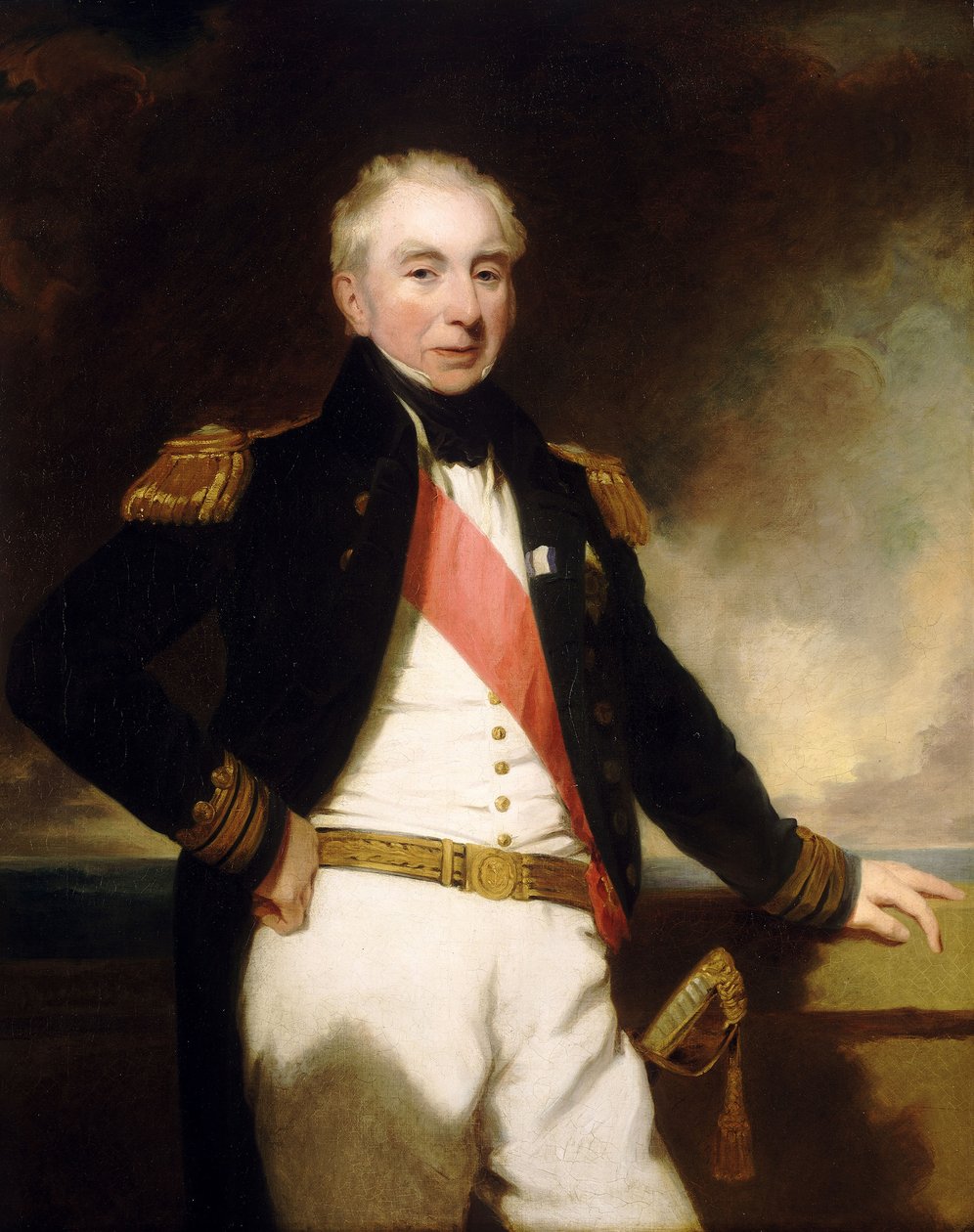 Almirante Sir Robert Stopford (1768-1847), início a meados do século XIX (óleo sobre tela) de Frederick Richard Say
