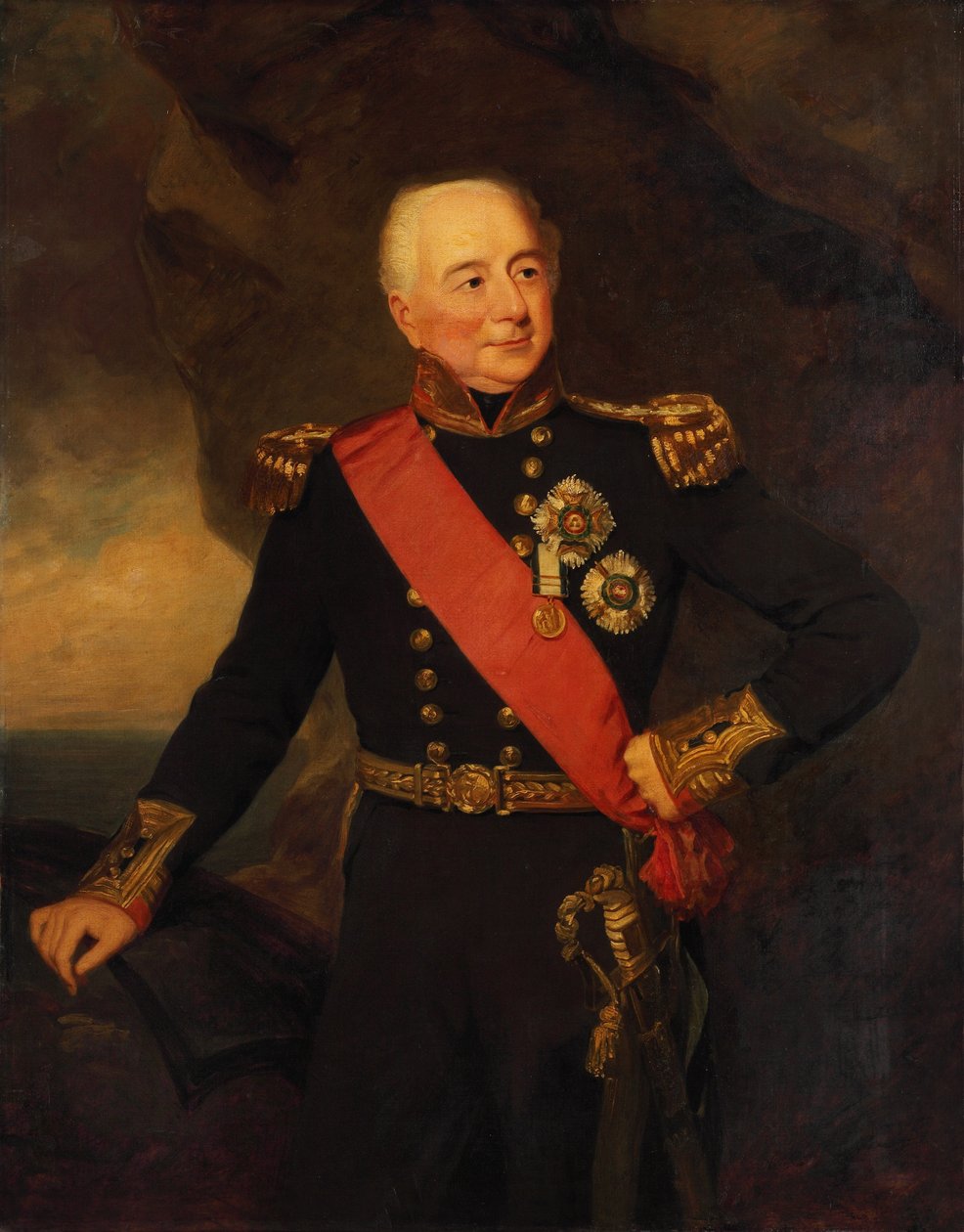 Almirante Sir William Hargood (1762-1839), início do século XIX (pintura a óleo) de Frederick Richard Say
